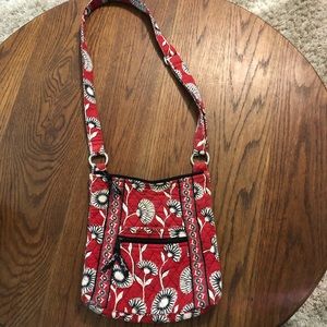 Vera Bradley Very Red crossbody Shoulder Bag GUC